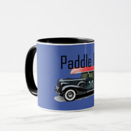 Taza Paddle On Classic Car Design - Combo Mug