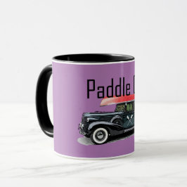 Taza Paddle On Classic Car Design - Combo Mug