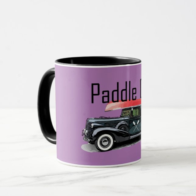 Taza Paddle On Classic Car Design - Combo Mug (Anverso izquierdo)