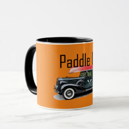 Taza Paddle On Classic Car Design - Combo Mug