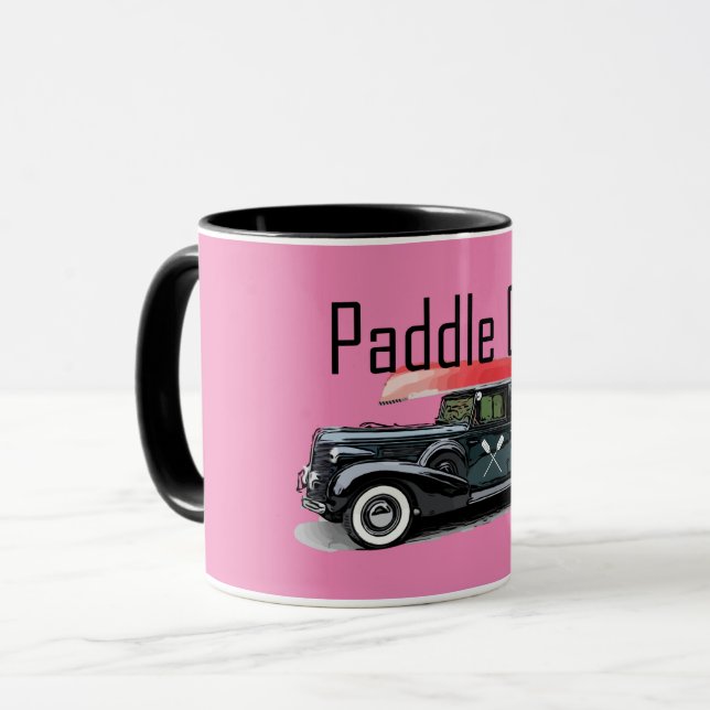 Taza Paddle On Classic Car Design - Combo Mug (Anverso izquierdo)
