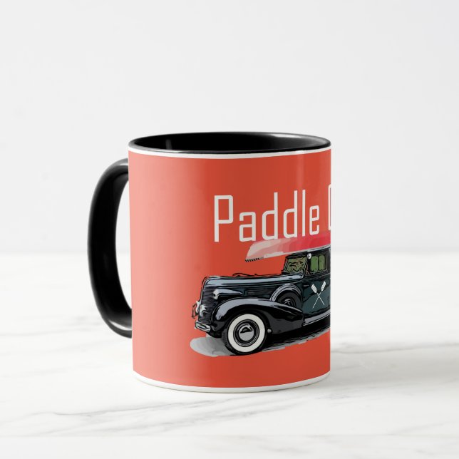 Taza Paddle On Classic Car Design - Combo Mug (Anverso izquierdo)
