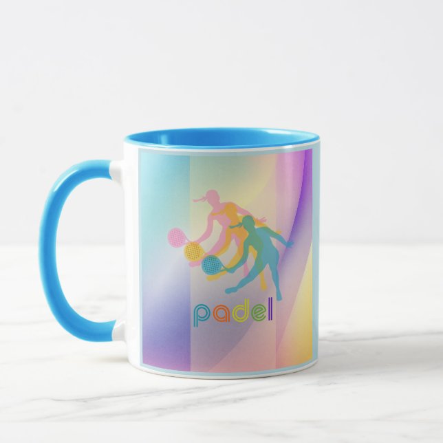 Taza PADEL COFFEE MUG– VIBRANT STYLE for HER BRIGHTS (Izquierda)