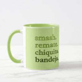 TAZA PADEL COFFEE MUG – WORD VIBES – LIME GREEN