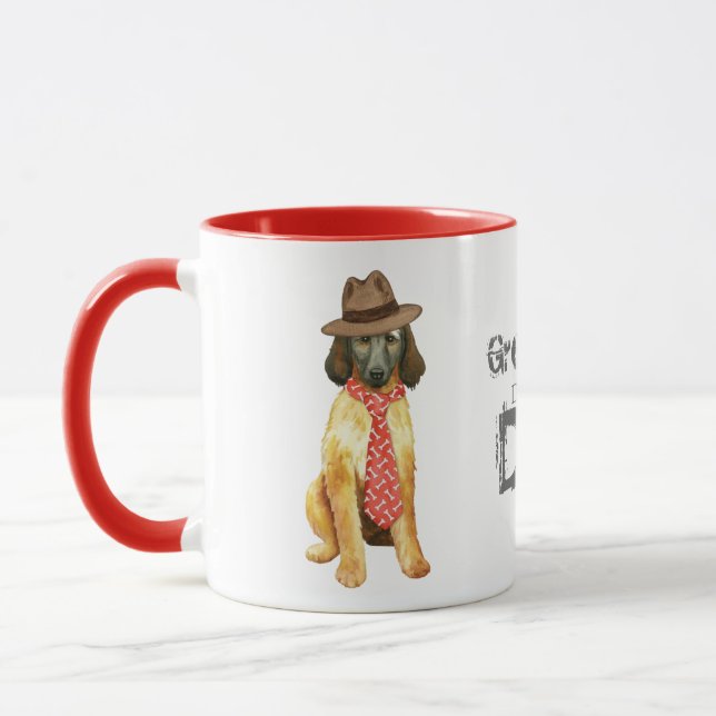 Taza Padre de Hound Afgano (Izquierda)