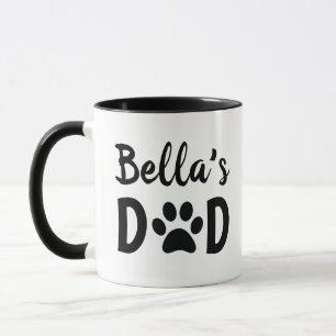 Taza Padre De Perro Personalizado Con Nombre De Mascota