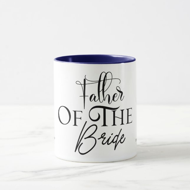 Taza Padre del guión de novia personalizado (Centro)