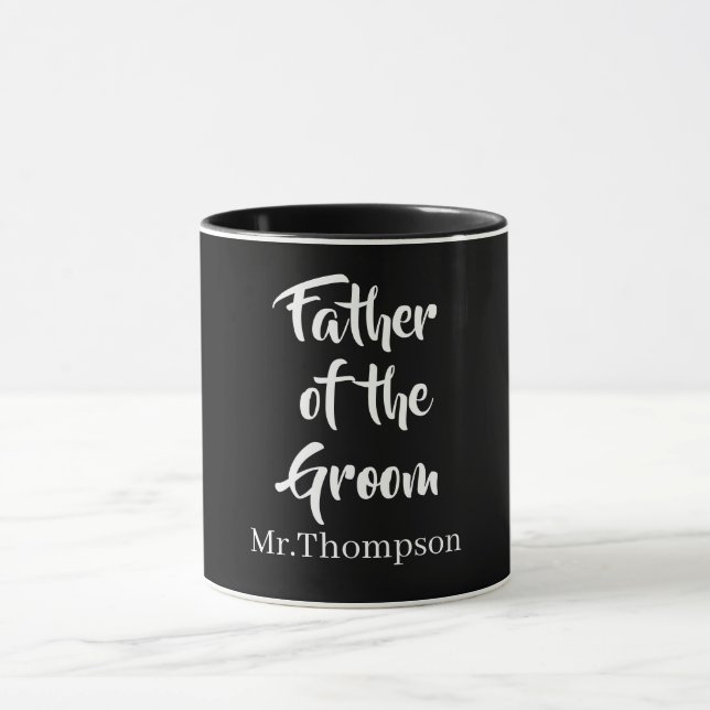 Taza Padre del regalo de padre de matrimonio personaliz (Centro)