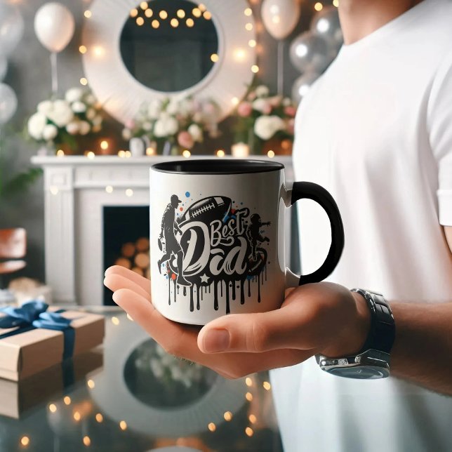 Taza Padre e hijo del mejor papá en el fútbol, graffiti (Subido por el creador)
