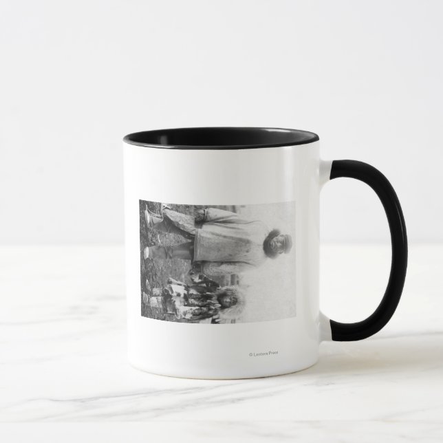 Taza Padre e hijo esquimales en Alaska Fotografía (Derecha)