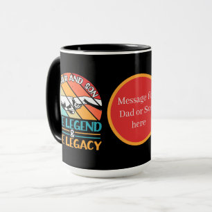 Taza Padre e hijo genial personalizable agregar mensaje
