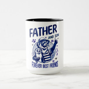 Taza Padre e hijo mejores amigos