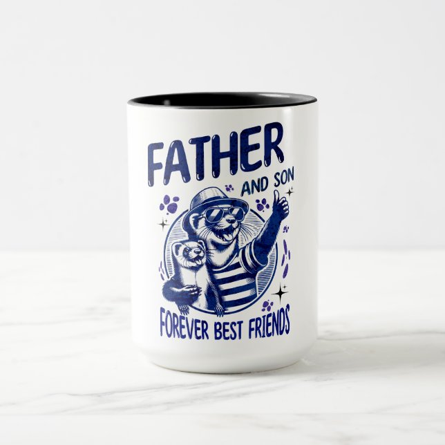 Taza Padre e hijo mejores amigos  (Centro)