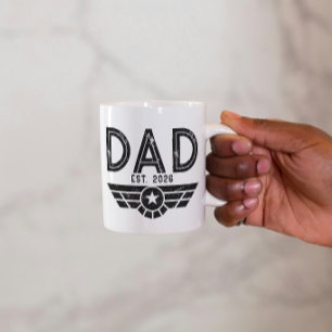 Taza Padre Establecido Nuevo Padre Año Est Aviación