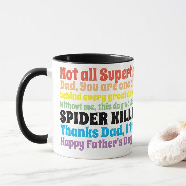 Taza Padre papá gracioso cita deseos de la risa (Con donut)