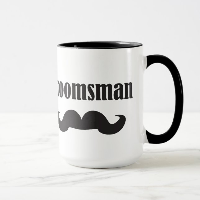 Taza Padrino de boda del bigote (Derecha)