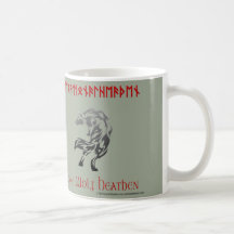 Taza pagana racional pagana del lobo solitario