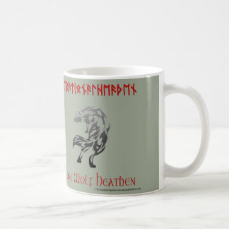 Taza pagana racional pagana del lobo solitario