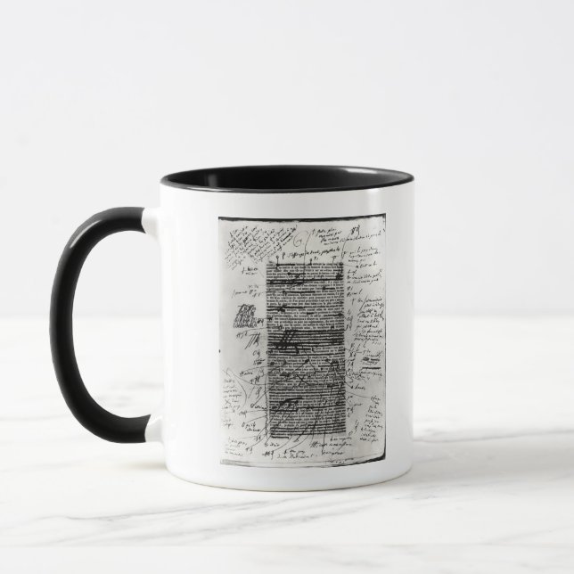 Taza Página a partir del uno de los trabajos del Balzac (Izquierda)