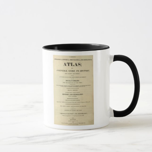 Taza Página de título completa genealógica, histórica (Derecha)