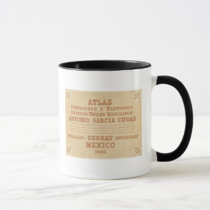 Taza Página de título de mapa histórico