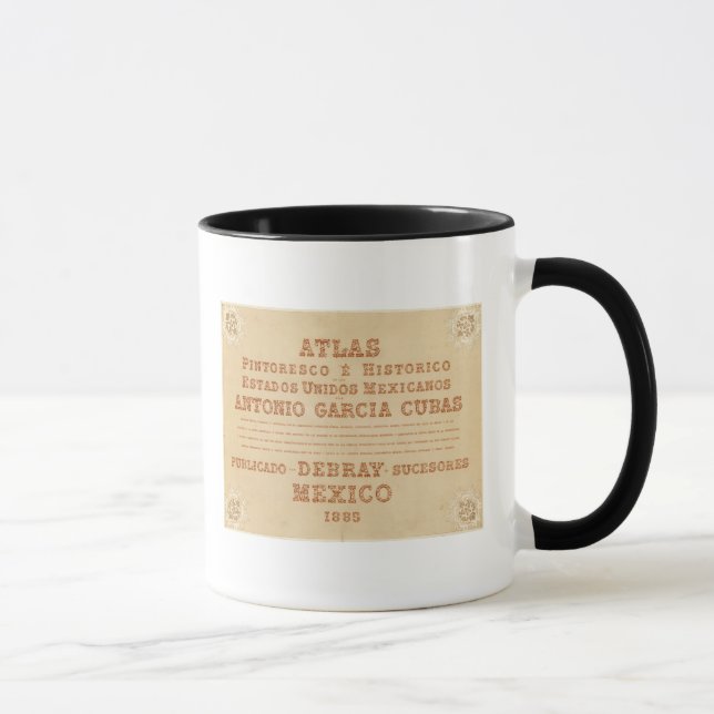 Taza Página de título de mapa histórico (Derecha)