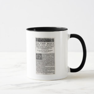 Taza Página del esmero en 'el Bible santo
