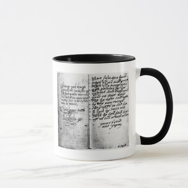 Taza Página del manuscrito (Derecha)