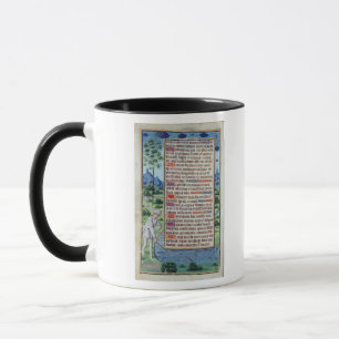 Taza Página del texto latino con la frontera