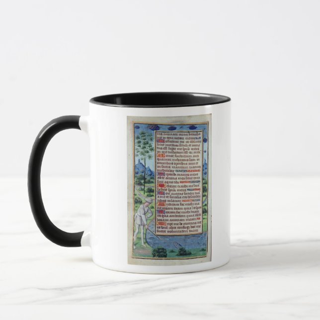 Taza Página del texto latino con la frontera (Izquierda)