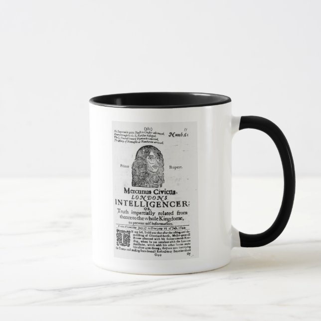Taza Página delantera de 'Mercurius Civicus (Derecha)