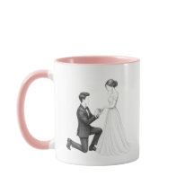Página para colorear de pareja de propuesta de rod