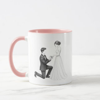 Taza Página para colorear de pareja de propuesta de rod