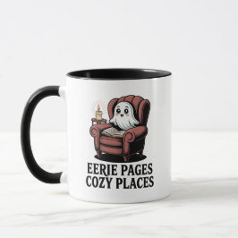 Taza Páginas inquietantes lugares acogedores - libro fa