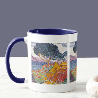 Taza Paintaje pintoresco de montaña de color