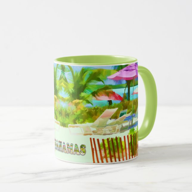 Taza Paintería tropical de las Islas Bahama (Anverso derecho)