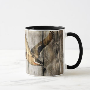 Taza País occidental de madera del granero rústico qu
