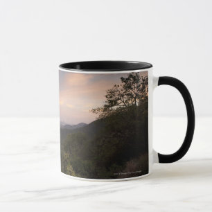 Taza Paisaje bajo puesta del sol