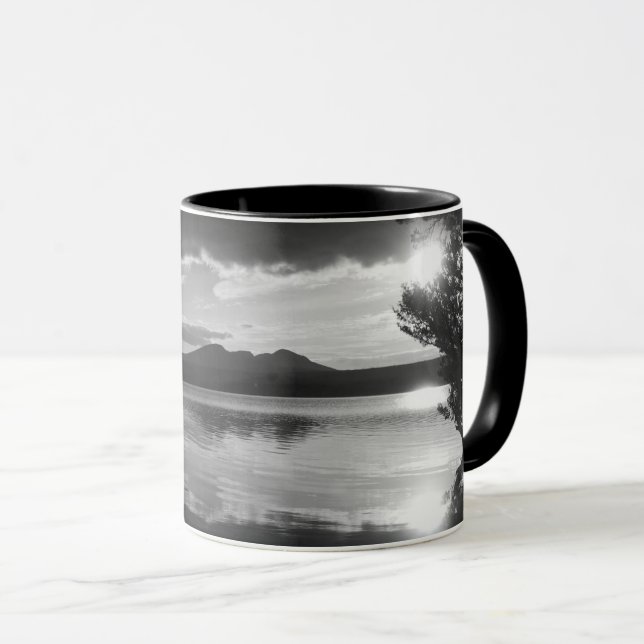 Taza Paisaje blanco y negro - Mug de fotos (Anverso derecho)