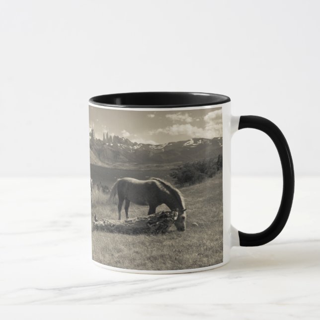 Taza Paisaje con caballos (Derecha)