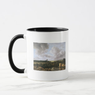 Taza Paisaje con el castillo y la iglesia arruinados