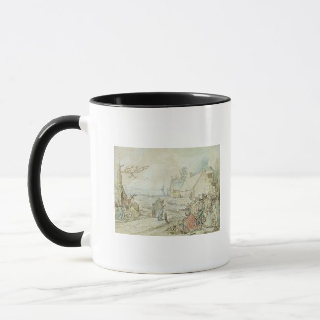 Taza Paisaje con los adivinos gitanos (Izquierda)