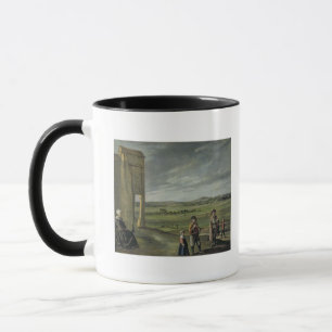 Taza Paisaje con los campesinos, c.1640