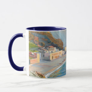 Taza Paisaje costero de la región de Nápoles, M. Enckel