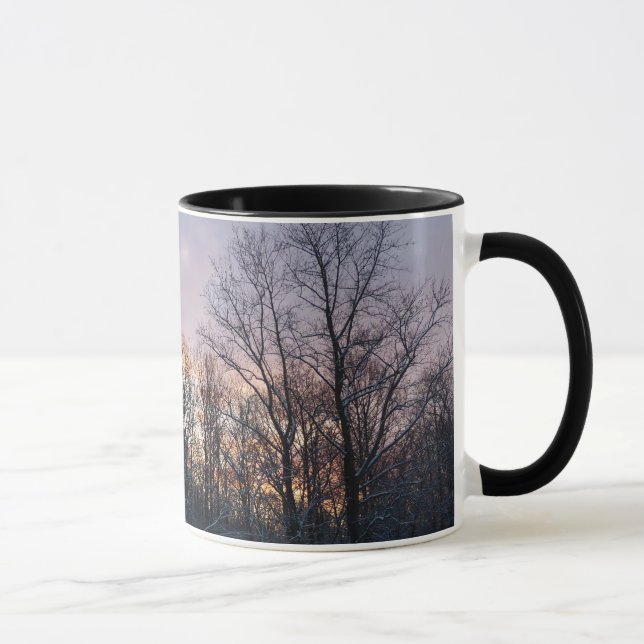 Taza Paisaje de la Naturaleza del Sol Invierno I Pastel (Derecha)