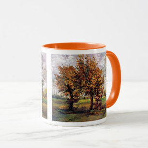 Taza Paisaje de otoño con cuatro árboles de Van Gogh