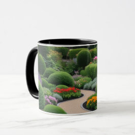 Taza paisaje de primavera