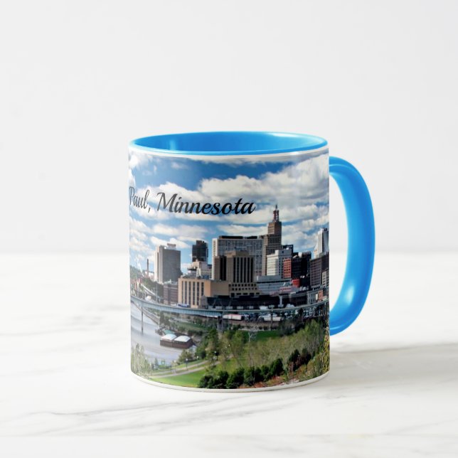 Taza Paisaje de Saint Paul, Minnesota (Anverso derecho)