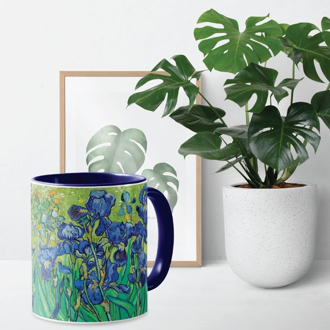 Taza Paisaje del jardín de Irises Vincent van Gogh (Subido por el creador)