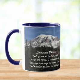 Taza Paisaje del Monte Rainier de la Oración de la Sere